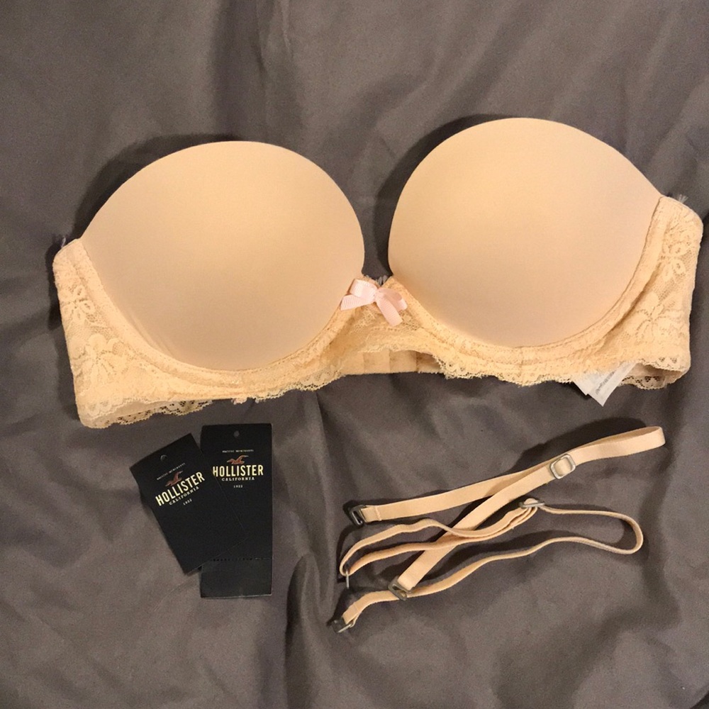 NWT Gilly Hicks Strapless Push Up Bra 34B